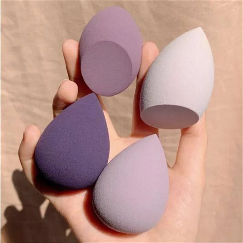 4PCS Makeup Sponge Set - Soft Cosmetic Puff for Foundation & Powder