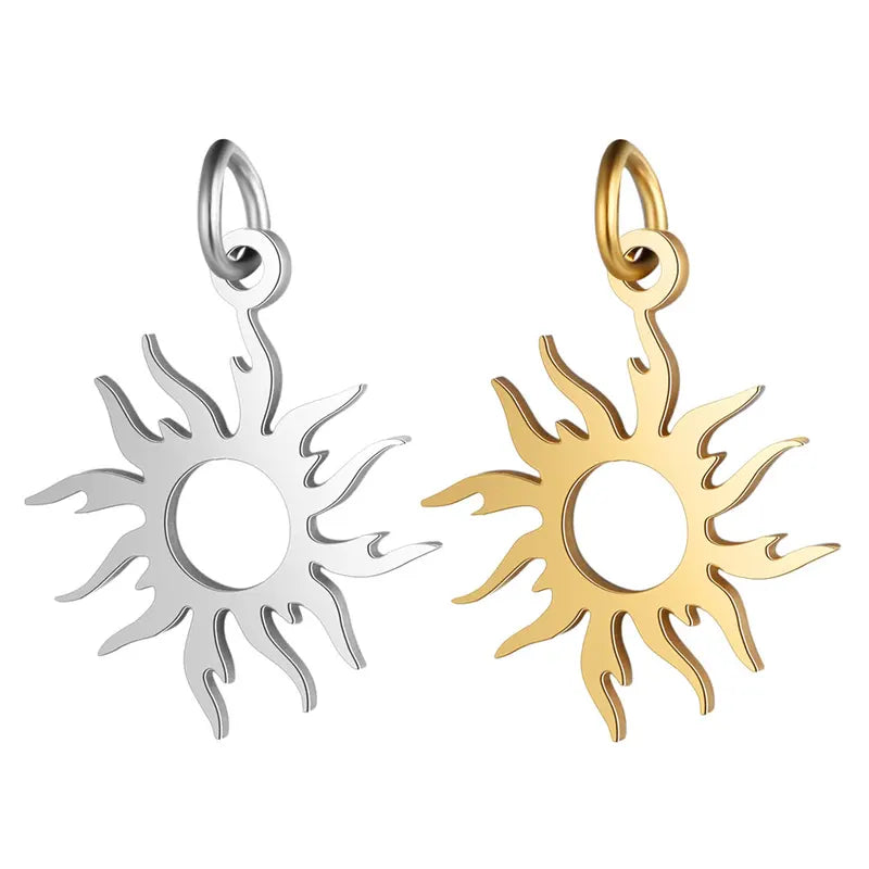 10pcs Sun Map Horoscope Jewelry Charms for Bracelets & Pendants
