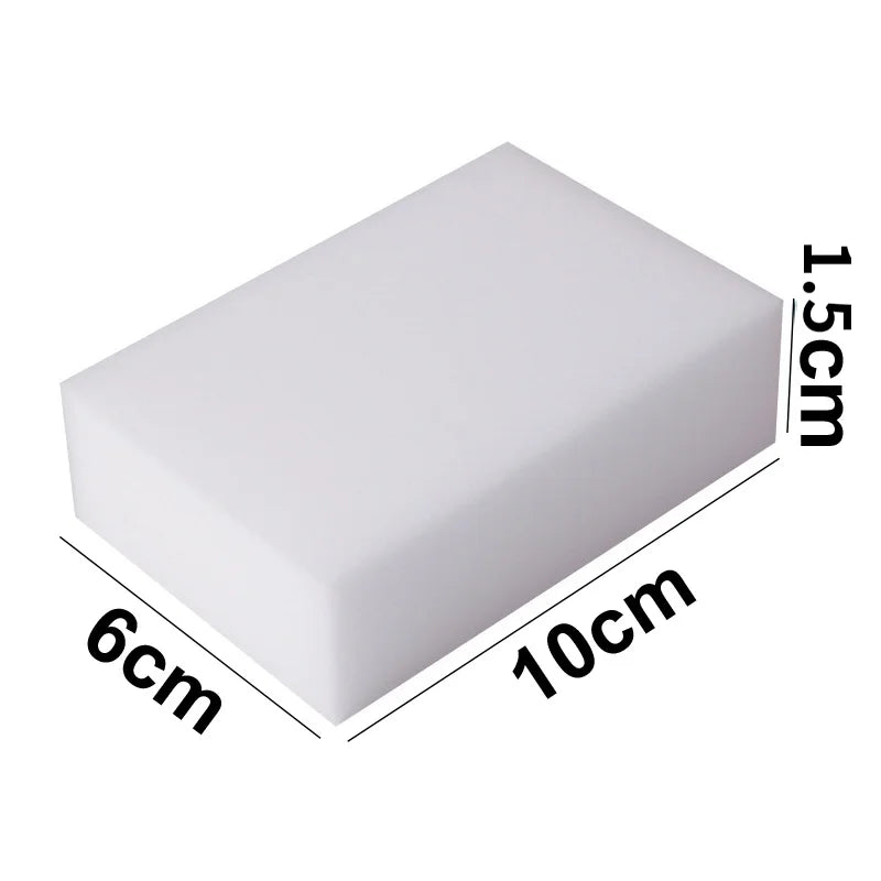 100 Pcs Melamine Cleaning Sponge Erasers for Kitchen Bathroom Office
