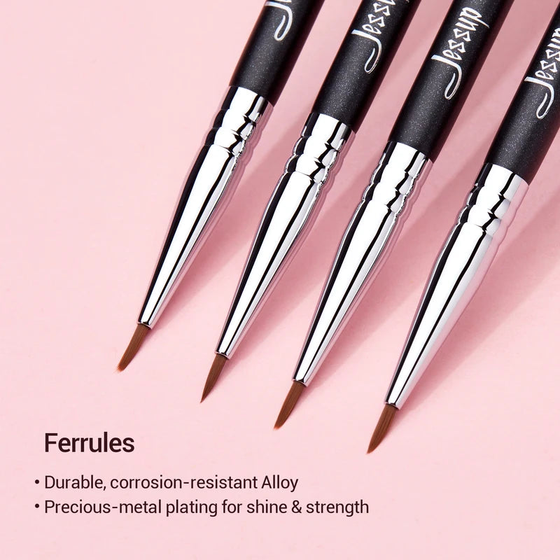 Precision Eyeliner Brush - Fine Synthetic Tip for Eye Makeup, Jessup S140