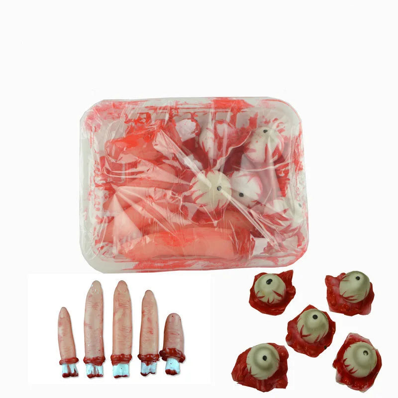Halloween Bloody Body Parts Prop Fake Bloody Heart Rubbery Organs - Human Size Torso
