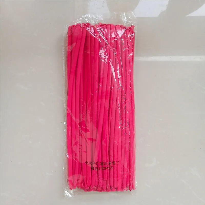 50pcs Latex Animal Shape Long Balloons Party Decorations for Birthdays Baby Showers Weddings
