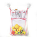Baby Shower Mesh Bath Toy Storage Bag with Strong Suction Cups for Kids & Toddlers