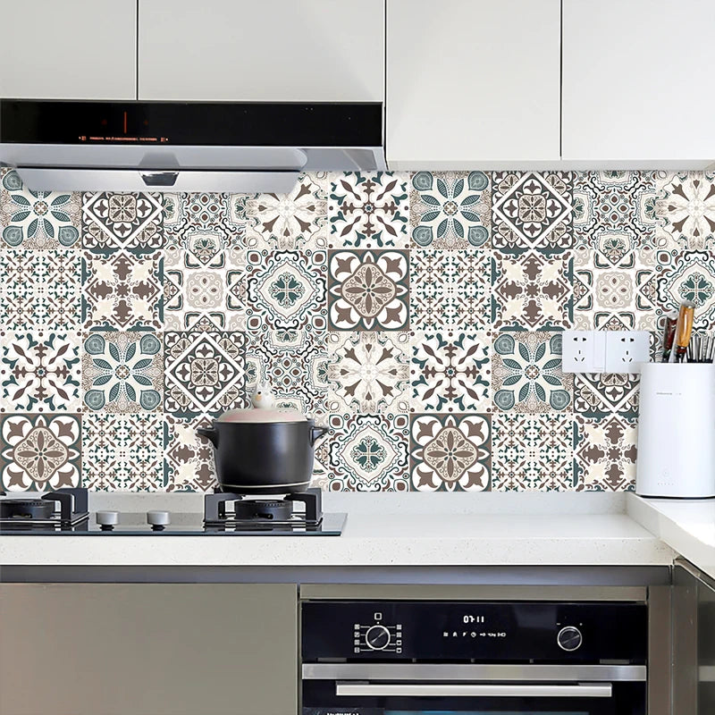 Self-Adhesive Wall Sticker Film for Backsplash & Floor - Matte PVC Decor