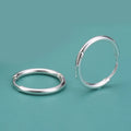 2mm Thin Silver Color Small Hoop Earrings Stainless Steel Anti-Allergic Ear Jewelry