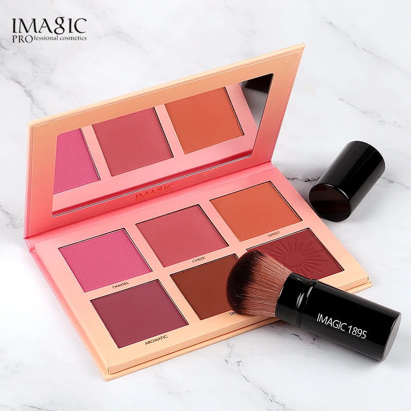Professional Makeup Blush Palette 6 Colors | Cheek & Face Powder