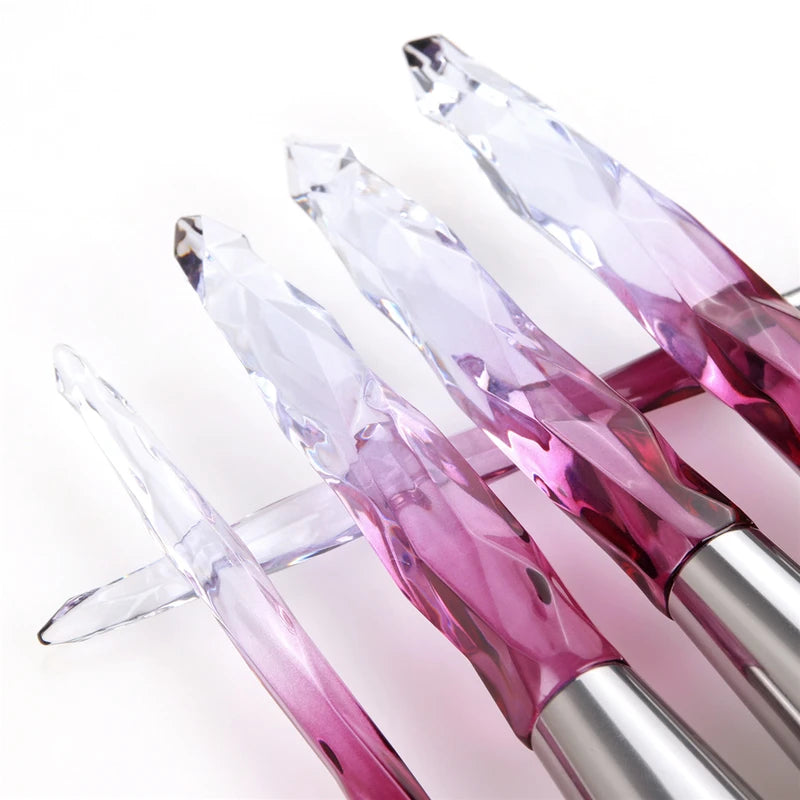 Crystal Makeup Brush Set with Diamond Handles for Foundation Blush Eyeshadow