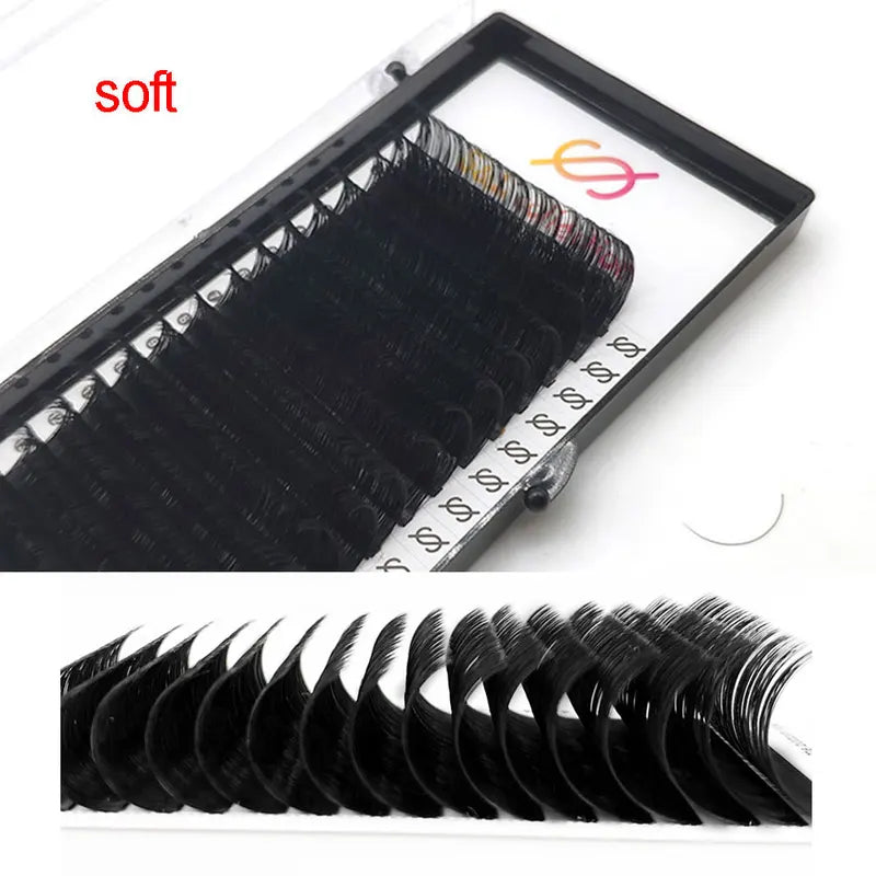 Eyelash Extension Trays - Silk C D Mix Lengths for Professional Lash Artists