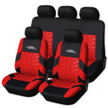 Universal Car Seat Cover Set with Tire Track Pattern - Protect & Style Interior