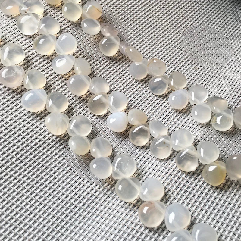 Natural Stone Water Drop Beads for Jewelry Making - Loose Crystal Beads 10x5mm