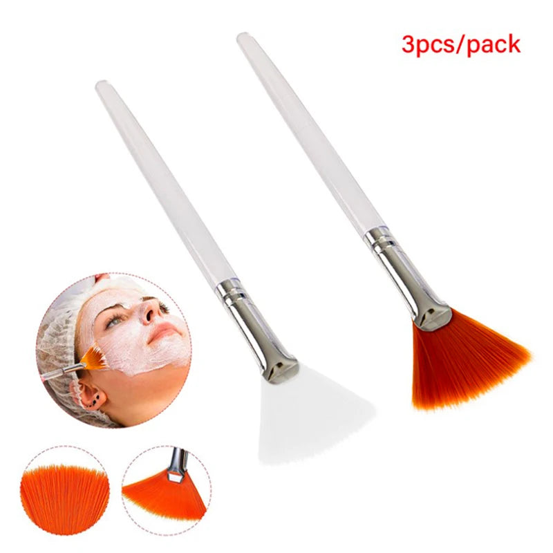 3/4Pcs Makeup Brush Set for Face Mask Application Soft Applicators Facial Brushes