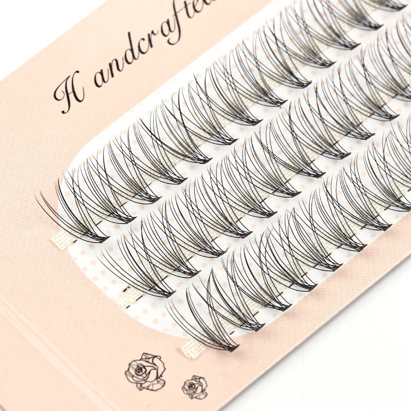 False Eyelash Extension Lashes Set - Multiple Lengths & Colors, Natural & Light 0.1mm Thickness