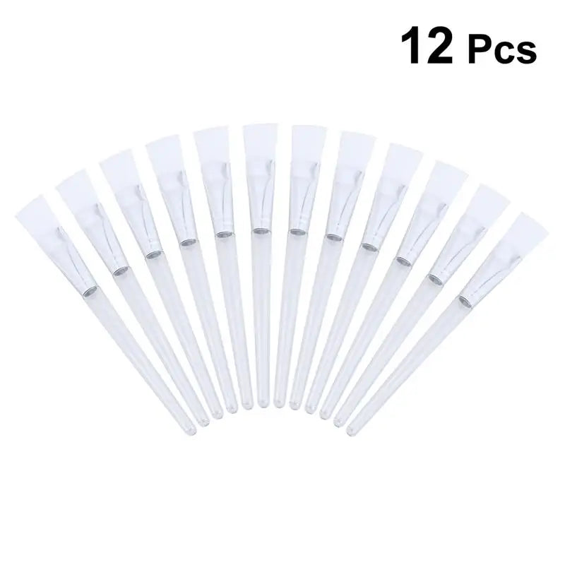 Facial Mask Brush Set - 12 Transparent Nylon Skin Care Application Tools