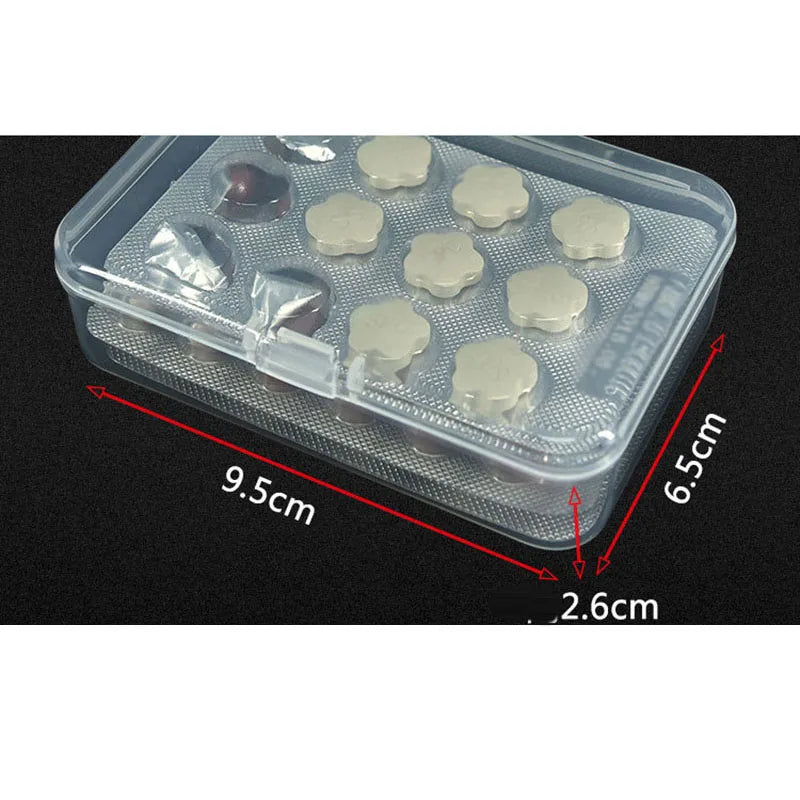 5 Pack Transparent Plastic Jewelry Storage Boxes for Small Items