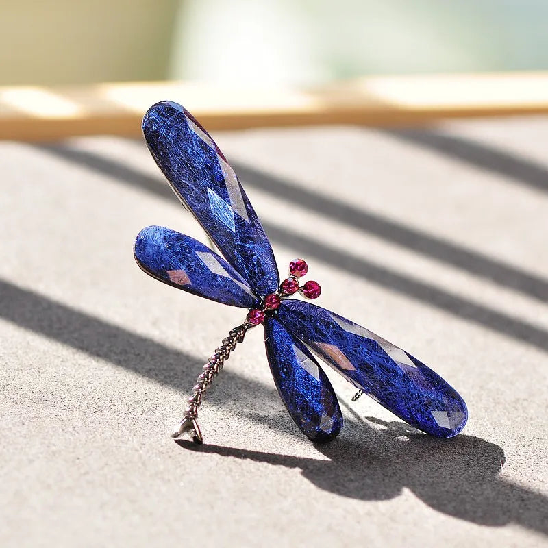 Vintage Dragonfly Brooch Pin for Women Insect Animal Jewelry