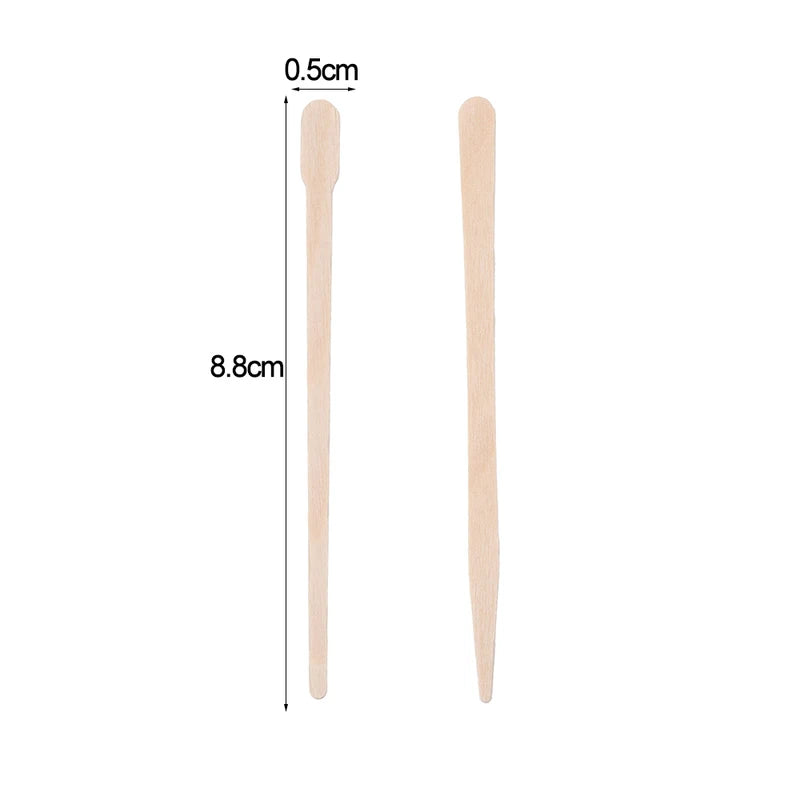 Wooden Wax Applicator Sticks for Hair Removal 100 Pieces - Body & Face Use