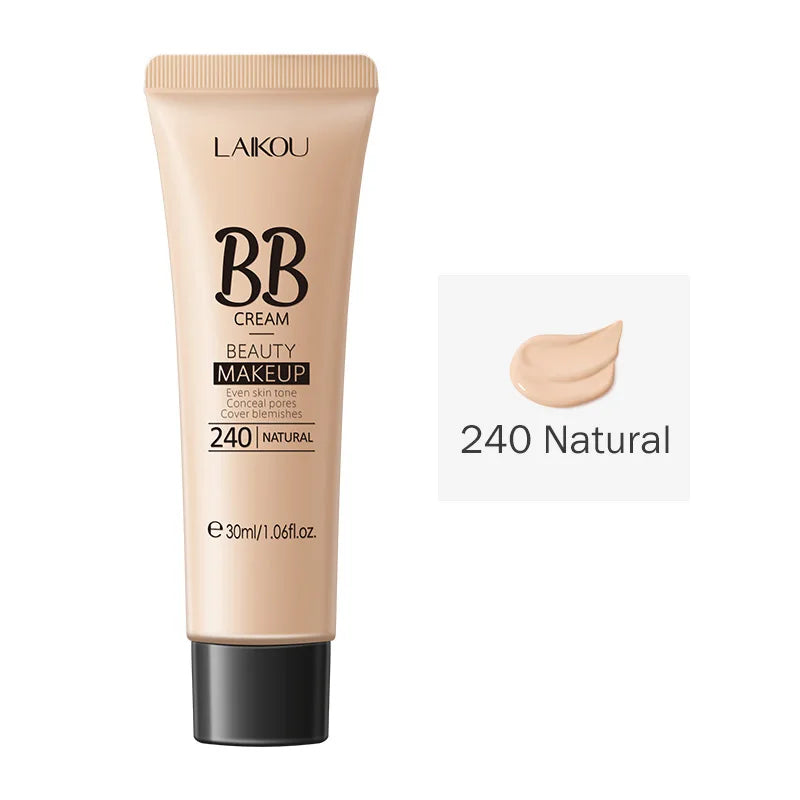 Waterproof Long Lasting BB Cream Face Foundation Makeup with Concealer & Brightening Effect
