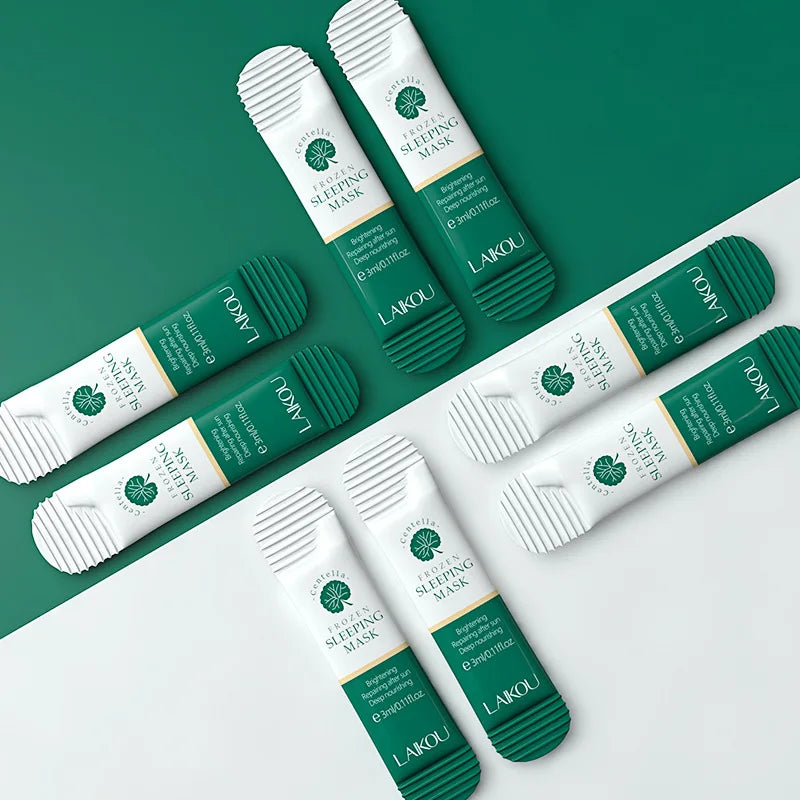 Moisturizing Sleeping Mask Set - Sakura Snail Seaweed Centella Nourishing & Oil-Control Skin Care, 100 pcs