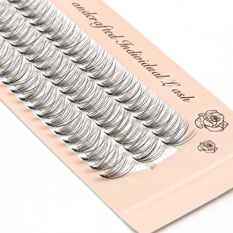 False Eyelash Extension Lashes Set - Multiple Lengths & Colors, Natural & Light 0.1mm Thickness