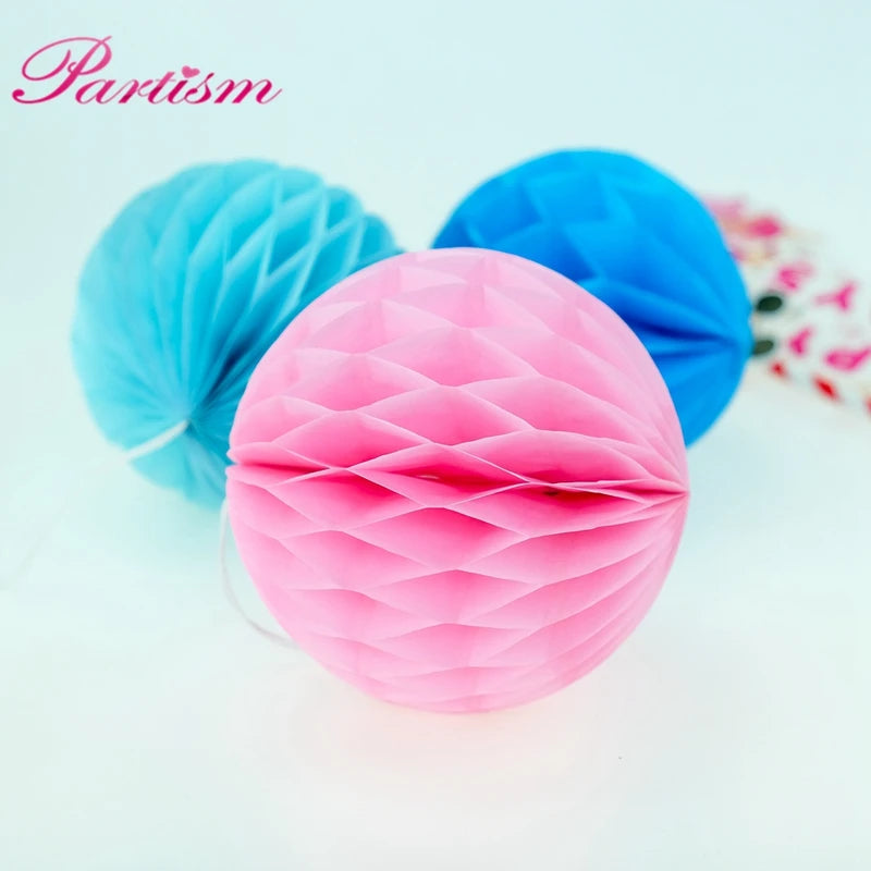 10PCS 4-Inch Tissue Paper Lantern Honeycomb Balls for Party & Home Decor