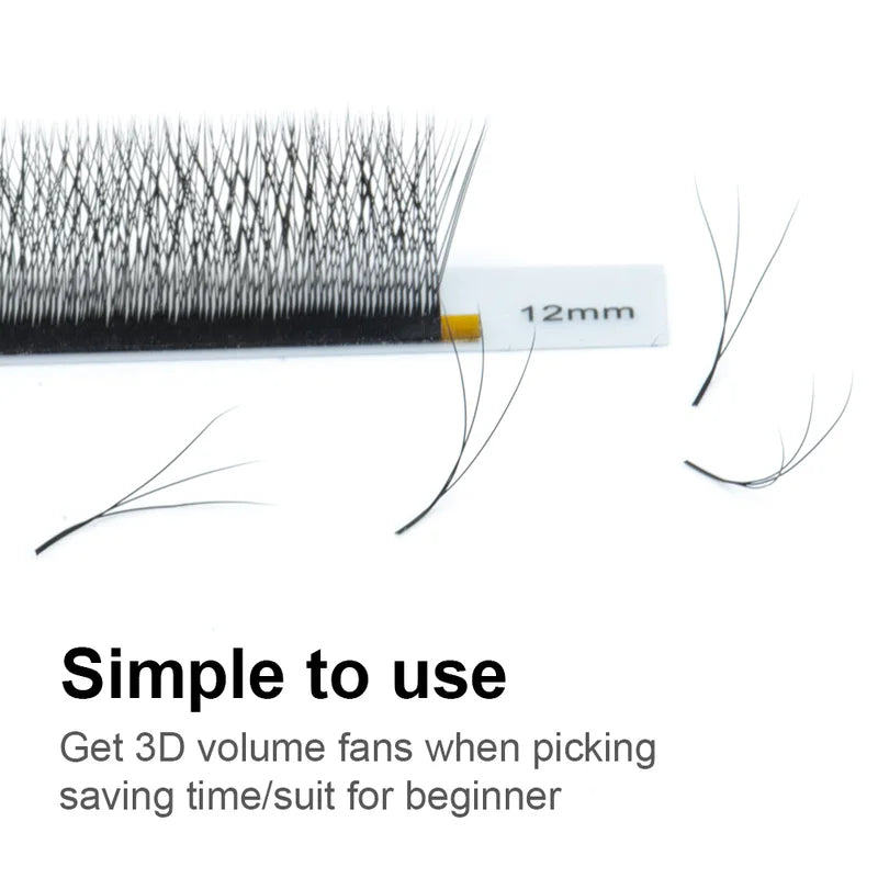 Eyelash Extensions 3D 4D 5D W Shape Set - Multiple Lengths & Colors