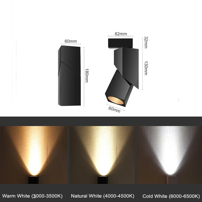Dimmable LED Track Lights Ceiling Rail Lamp for Home Living Room Decor