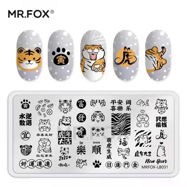 Nail Art Stamping Plate Black and White Checkerboard Design for DIY Manicure