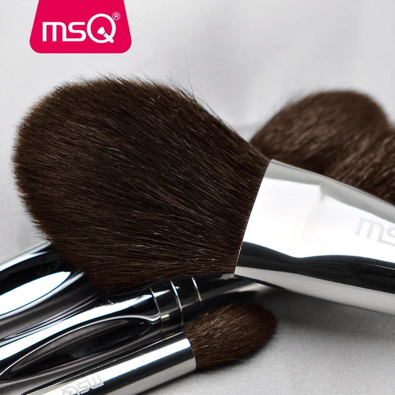 Professional Makeup Brush Set 11pcs - Eyeshadow, Lip, Foundation, Goat & Horse Hair
