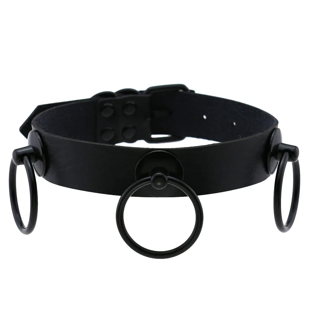 Halloween Emo Gothic Choker Necklace Set for Women Men Punk Spike Rivet Heart Jewelry