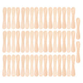Wooden Ice Cream Popsicle Sticks 50 Pack - Eco-Friendly Dessert Craft Tools