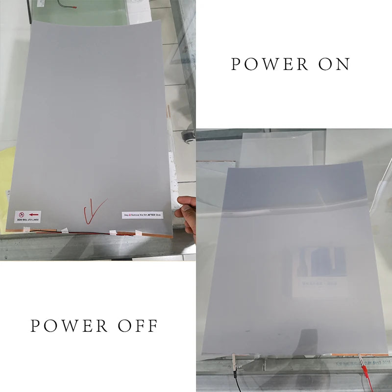 Switchable Smart Film for Windows and Doors - White, Black, Gray PDLC Privacy Film
