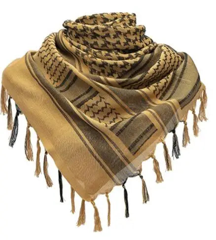 Tactical Shemagh Scarf for Hunting and Outdoor Activities - Desert Keffiyeh Head Neck Wrap