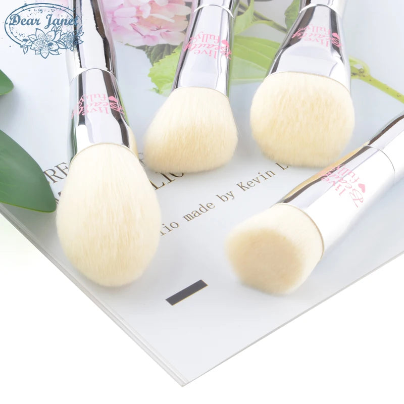 9pcs Makeup Brush Set for Face & Eyes - Foundation, Blush, Eyebrow, Highlighter