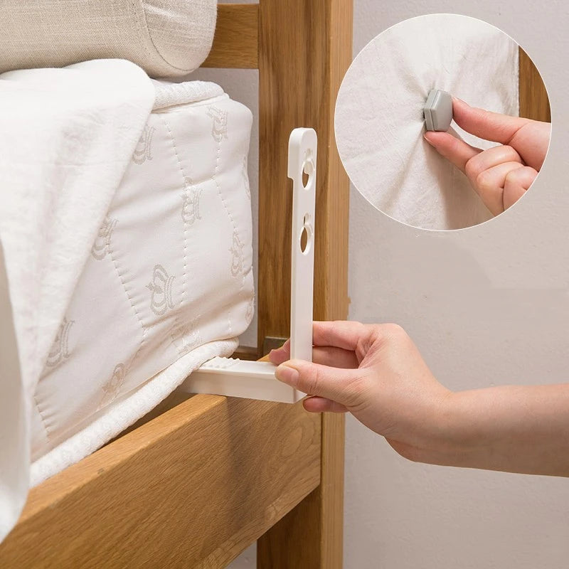 4-Pack Bed Sheet Clips Non-Slip Mattress & Sofa Cover Fasteners Household Fixing Brackets