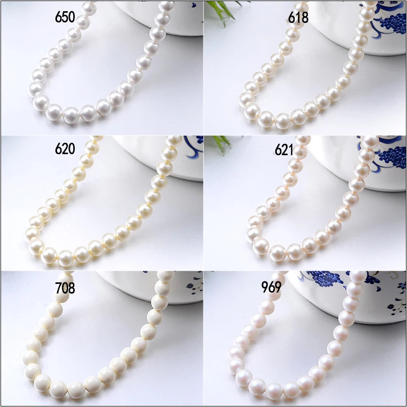 Natural Crystal Beads for Jewelry Making 3mm-6mm Round Pearl Beads DIY Craft Supplies