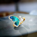 Adjustable Women's Butterfly Ring - Romantic Jewelry Gift for Women