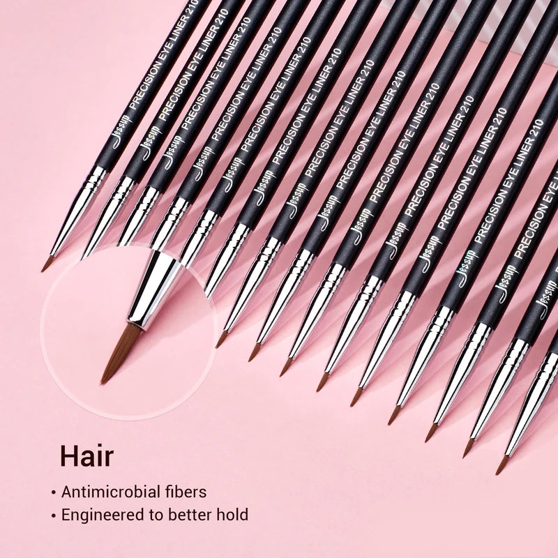 Precision Eyeliner Brush - Fine Synthetic Tip for Eye Makeup, Jessup S140