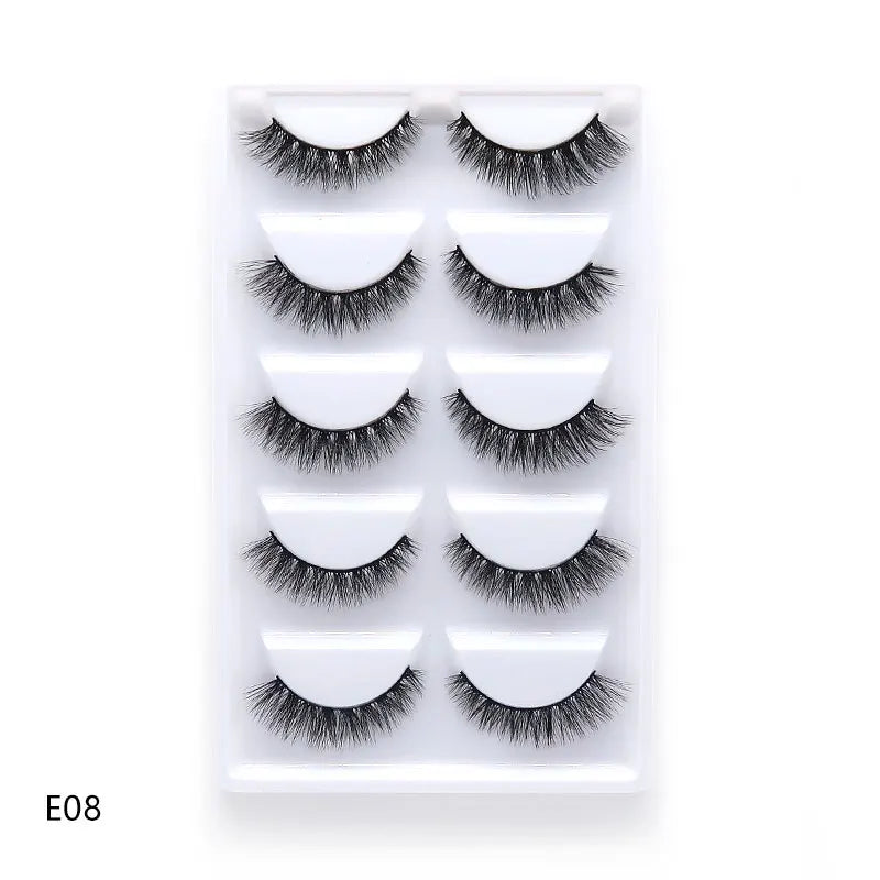 Wholesale 3D Mink False Eyelashes - Natural, Thick, Wispy Makeup Lashes