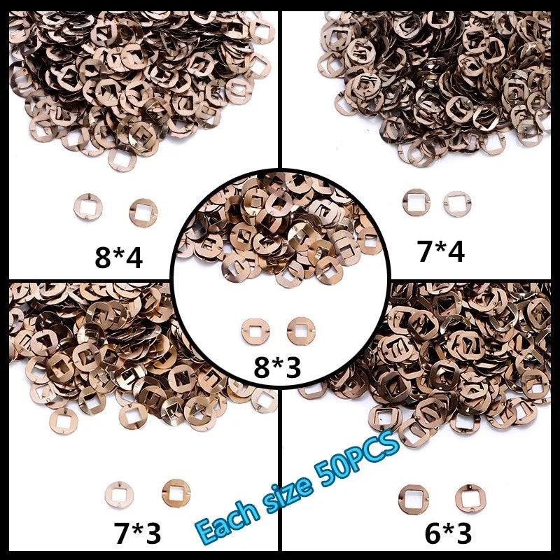 Mixed Gasket Repair Kit - Metal & Wear-Resisting Gaskets in 8 Sizes, 400/800/1600 pcs
