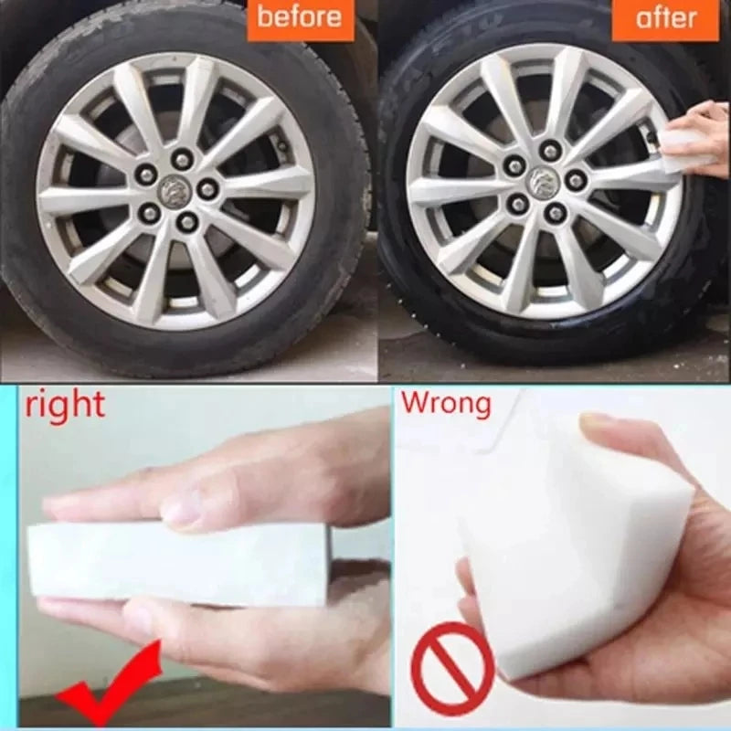 100 Pack Melamine Magic Sponges High Density Cleaning Erasers for Kitchen & Home