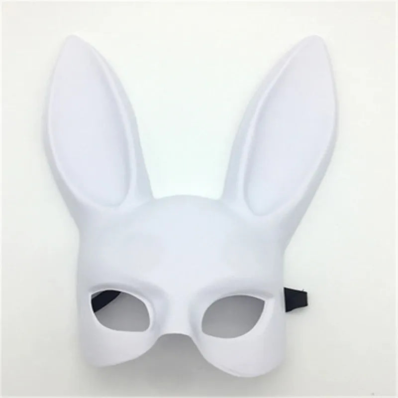 Halloween Bunny Ears Half Mask Cosplay Party Masquerade Costume Accessories