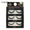 False Eyelash Sets 3D Faux Mink Full Strip Lashes Natural Short Style Wholesale