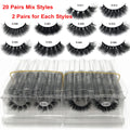 Wholesale Mink Eyelashes 10-50 Pairs Bulk Volume Fluffy Natural False Lashes