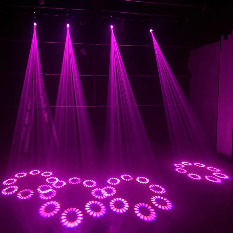 120W Mini LED Moving Head Light Beam Spot Stage Effect with 8 Rotating Prisms