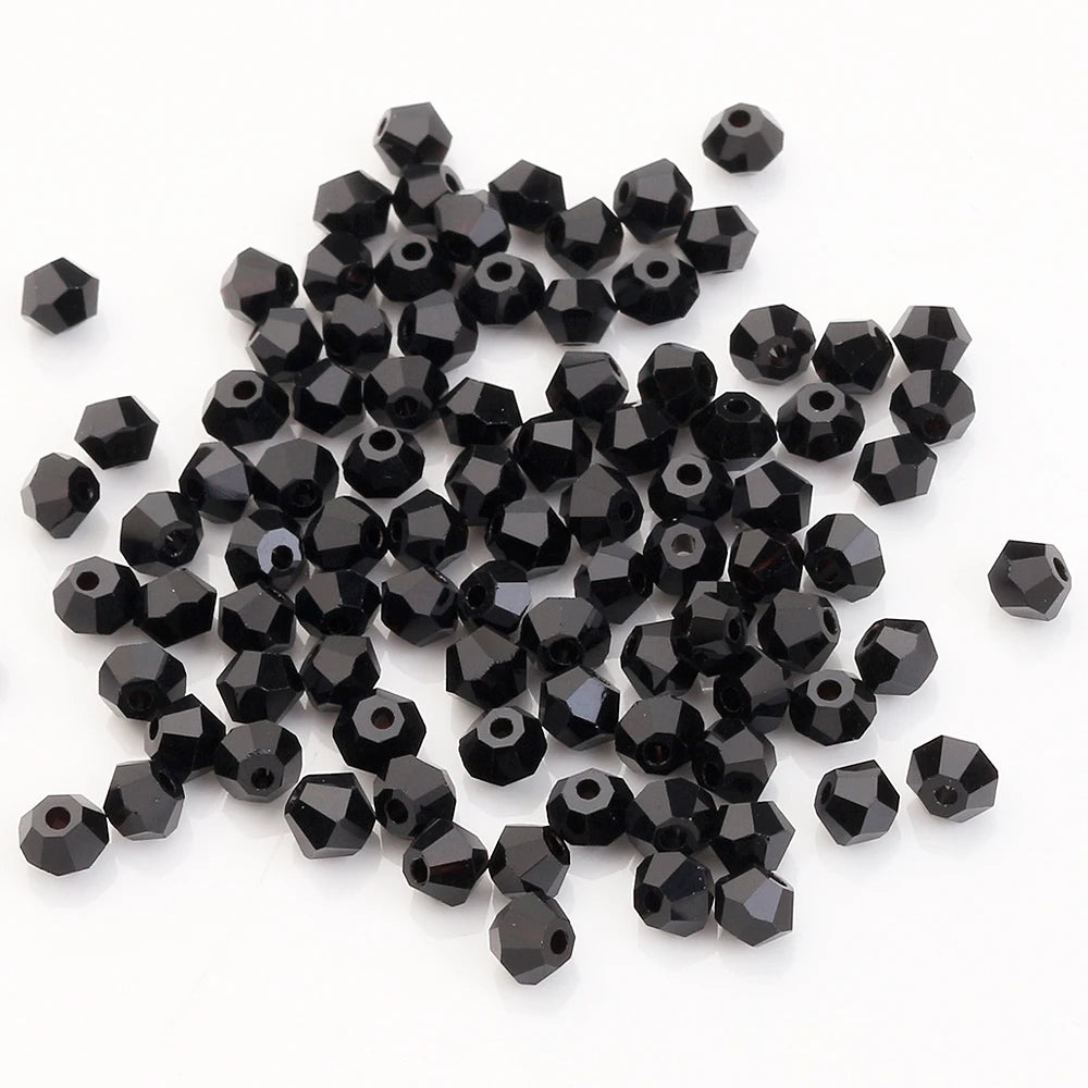 Mixed Color Czech Bicone Glass Beads for Jewelry Making - 2mm to 10mm