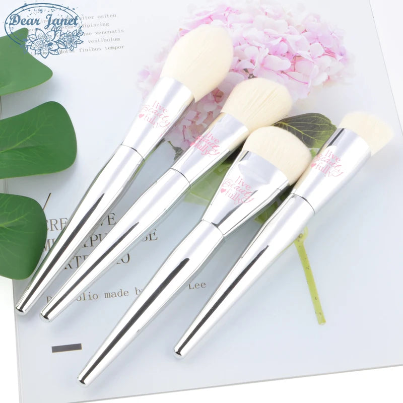 9pcs Makeup Brush Set for Face & Eyes - Foundation, Blush, Eyebrow, Highlighter
