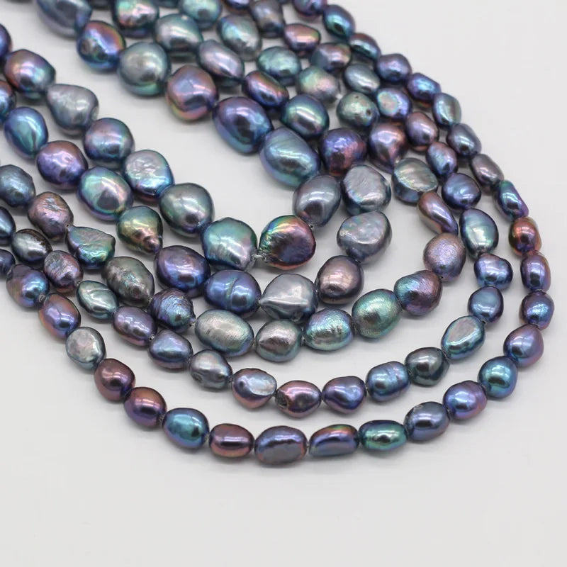 Natural Freshwater Pearl Beads for Jewelry Making Irregular Black Beads DIY Bracelets & Necklaces