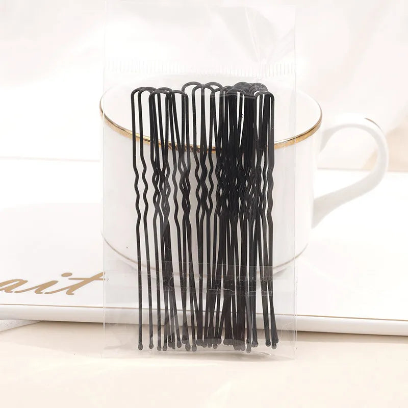 Hair Pins Grips Set - Waved Metal Hair Clips for Styling & Support