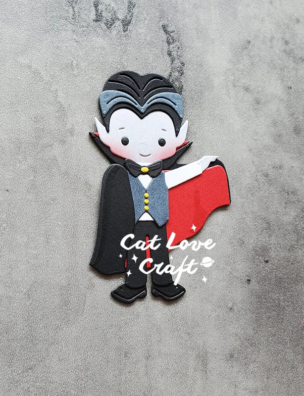 Halloween Vampire Metal Cutting Dies for Scrapbooking and Card Making - CatLove