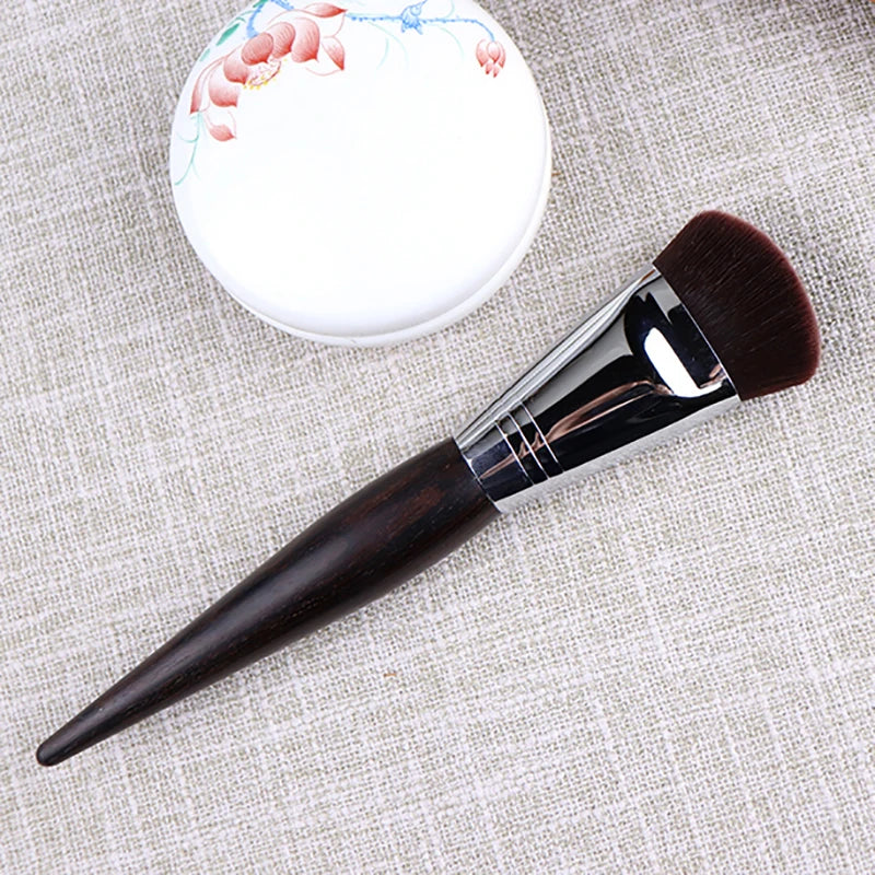 Slant Foundation Blush Brush - Synthetic Fiber Makeup Brush for Face